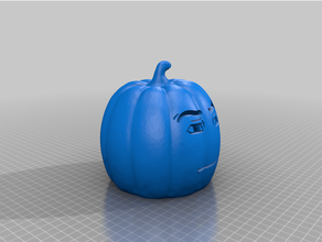 roblox manly face pumpkin sculptures 3d print model - Mito3D