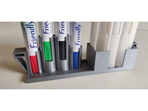 pen eraser holder ikea whiteboard organization white board 3d print model - Mito3D