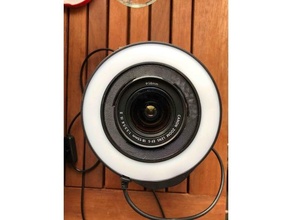 canon ringlight mount 4 7 zoll camera fotobox photobooth ringlicht 3d print model - Mito3D
