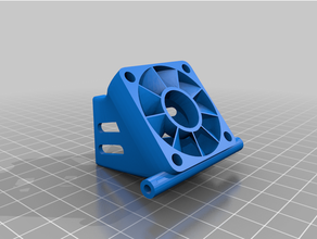 ender 3 5020 ventilador conducto 3d impresora partes soplador doble hotend enfriamiento enfriador 3d print model - Mito3D