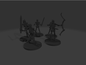 squelette pack Jeux 3d print model - Mito3D