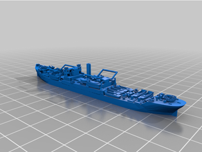 1 1250 scale efc 1013 freighter apa landing ship variant vehicles 11250 ww2 3d print model - Mito3D