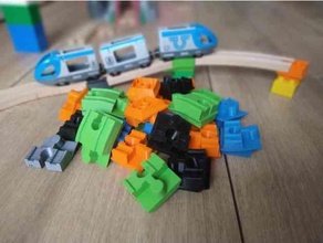 brio ikea train aldi duplo adapters minimal material design toy & game accessories compatible wooden track 3d print model - Mito3D