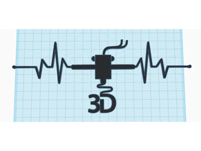 3d duvar Sanat 2d 2dart logo dekor dekorasyon kalp atışı 3d print model - Mito3D