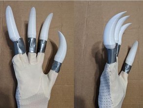 velociraptor claws costume halloween 3d print model - Mito3D