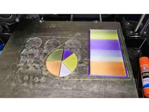 8 renk hızlı Yazdır turta 2d Sanat mmu mozaik palet renkli p3p xile6 3d print model - Mito3D