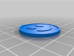 emoji porte clés 3d impression heureux sourire 3d print model - Mito3D