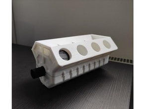 v8 flat plane engine working model automotive 3d print model - Mito3D