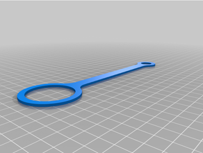 narrow mouth nalgene cap tether replacement parts bottle strap 3d print model - Mito3D
