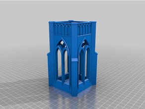 si-fi plasma generator gothic tower buildings & structures scatter terrain tabletop wargame warhammer warhammer40k 40k 3d print model - Mito3D