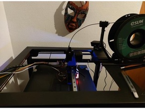 zafiro directo manejar carrete soporte 3d impresora accesorios filamento arboles 3d print model - Mito3D