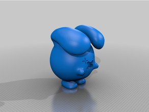 Pokémon whismur bouche yeux Jeux 3d print model - Mito3D