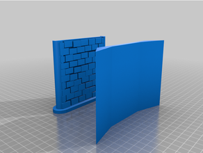 ho bridge abutment v22 3d printing brick concrete scale 3d print model - Mito3D