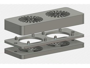 Auspuff Fans Prusa Mangel Gehege v2 3d Drucker Teile 3d print model - Mito3D