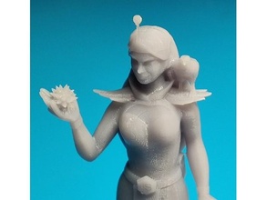 human markup mage hawk familiar miniature female toy & game accessories dnd seo sla 3d print model - Mito3D