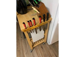 knife rack organization bracket interior holder smart style 3d print model - Mito3D