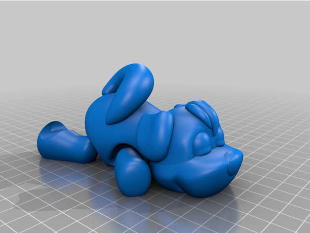 flexi puppy gadget'lar esnek destek yok Yazdır yer köpek yavrusu 3D print model - Mito3D