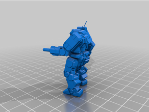 american mecha wailing spirit three-sierra variant model robots fighttech 3d print model - Mito3D