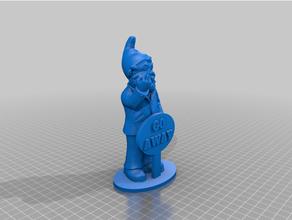 gnome s3d fixed sculptures 3d print model - Mito3D