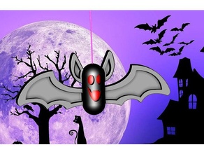 bigger halloween bat step file decor decoration 3d print model - Mito3D