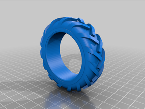 pneu trator 3d impressão coragem 3d print model - Mito3D