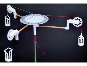 Obliger table physique astronomie appareil poulie science 3d print model - Mito3D