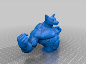 cão hulk 3d impressão 3d print model - Mito3D