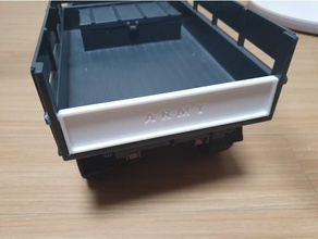 mz ural 4320 rc caminhão retaguarda cama porta veículos 3d print model - Mito3D