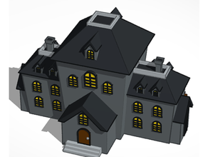 hanté maison bâtiments structures Halloween octobre effrayant 3d print model - Mito3D