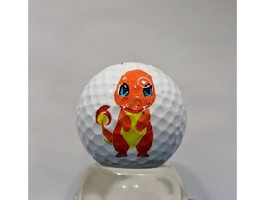 Charmander yumurta botu tasarım 2d Sanat egg bot golf top sphere Spherebot 3d print model - Mito3D