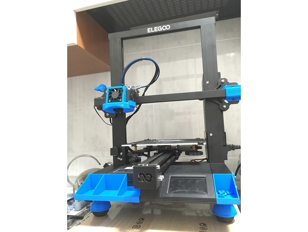 neptune 2 elegoo squash adjustable feet 3d printer accessories 3D print model - Mito3D