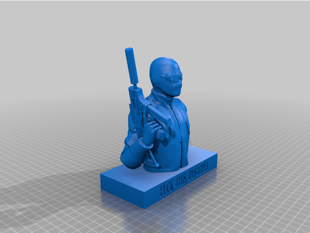 jstark memorial statue base art jstark 3D print model - Mito3D