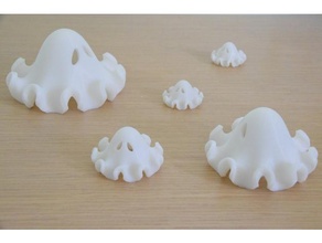 enneper's spooky assistant creatures enneper ghost halloween minimal surface 3d print model - Mito3D