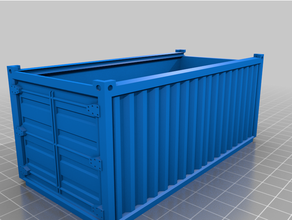 shipping container battery holder hamburg sud edition electronics case 3d print model - Mito3D