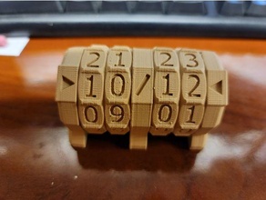 modular Nummer Schreibtisch Kalender Büro 3d print model - Mito3D
