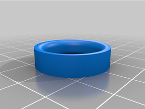 basic size 8 ring jewelry 3d print model - Mito3D