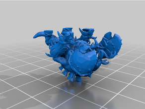 space bug tentacle mouth dice 3d print model - Mito3D
