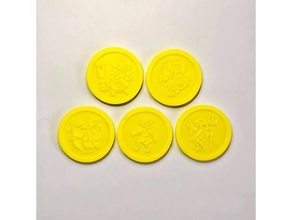 botw champion tokens nfc tag compatible coins & badges champions breath wild legend zelda zeldabotw link 3d print model - Mito3D