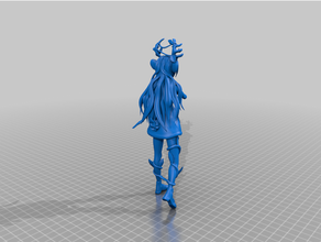 Haruka karibu modeller anime Kanadalı şekil heykelcik geyik flama seğirme vtuber 3d print model - Mito3D