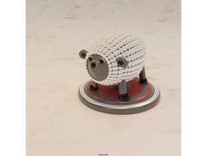 ball-and-socket sheep sculptures art decor sculpture toy 3d print model - Mito3D