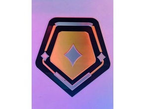 gold 3 valorant logo games emblem rank 3d print model - Mito3D