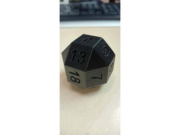 18 sided dice toys & games 18side game 3D print model - Mito3D