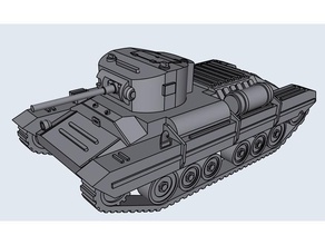 sevgili ii Araçlar 15mm ölçek çöl sıçanlar alevler savaş panzer masaüstü tank tanklar ww2 ingiliz 3d print model - Mito3D