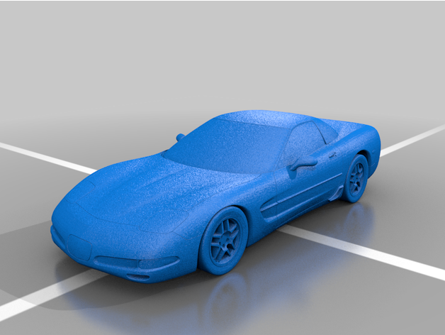 chevrolet corvette c5 z06 vehicles 3D print model - Mito3D