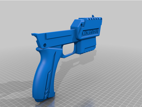 lewbuilt arcade light gun sliding recoil toy & game accessories lightgun 3d print model - Mito3D