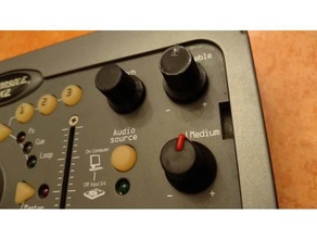 botão controle video game Hércules dj mk2 console audio 3d print model - Mito3D