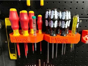 wera screwdriver set holder pegboard tool holders & boxes
