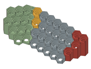 modüler kale Vallejo boya raf Hafif yeniden düzenleme araç sahipleri kutuları 3d print model - Mito3D