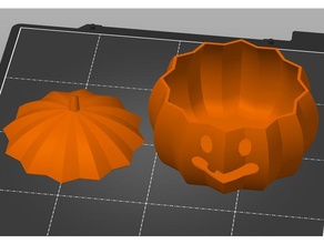 damn pumpkin box + simple containers halloween decoration jack-o-lantern light 3d print model - Mito3D