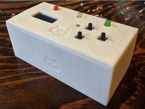 oled cardápio caixa robótica 3d print model - Mito3D